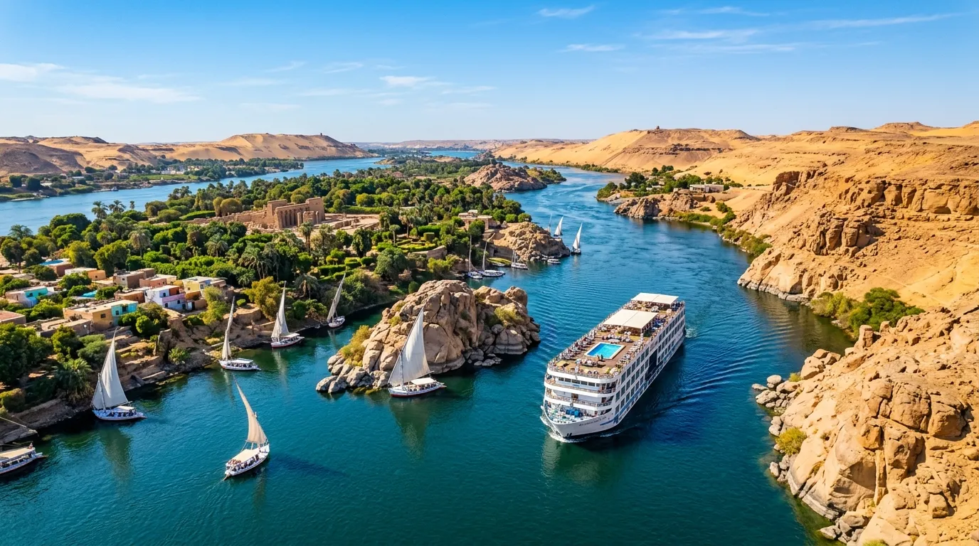 4-Day Nile Cruise Aswan to Luxor: Sail South-to-North With Unforgettable Views