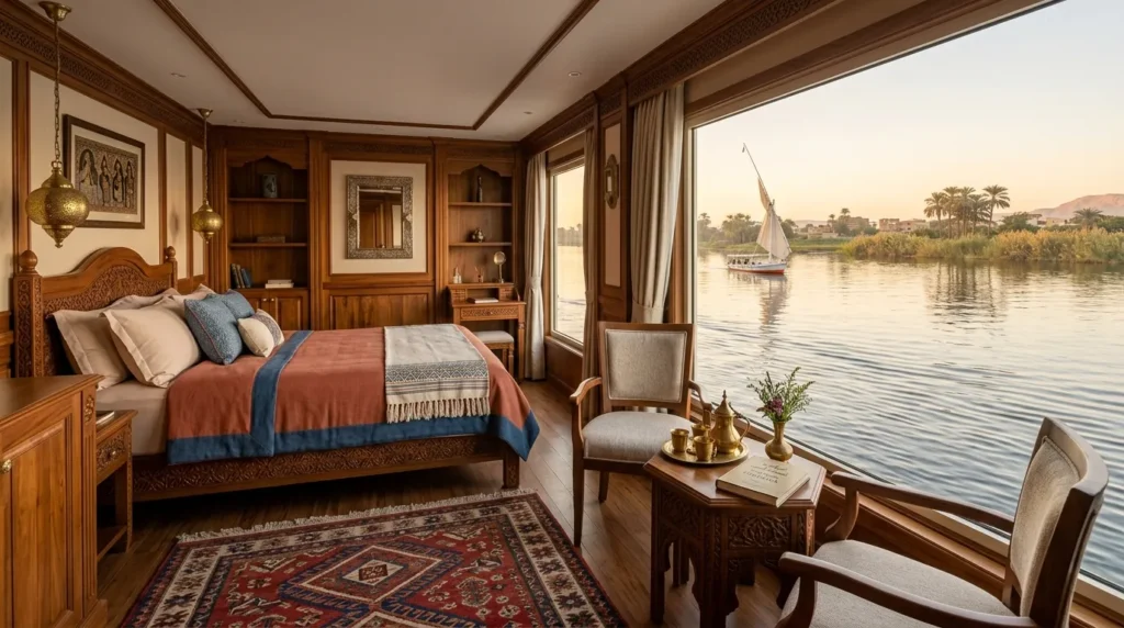 Boutique Cabin On Amoura Dahabiya 202606071510 with Egyptopia Travel